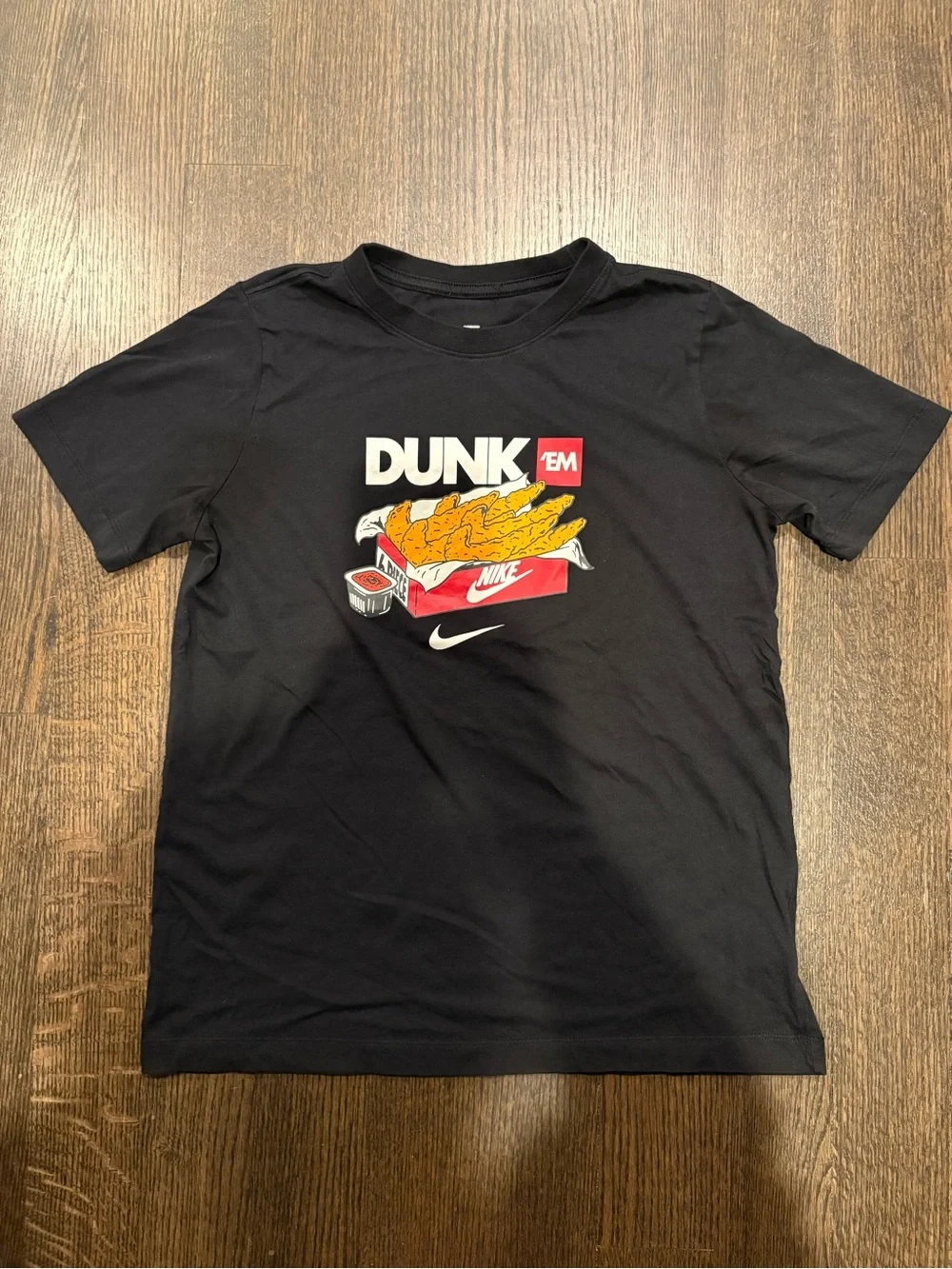 Kids XL Nike 'Dunk Em' Black Graphic Tee, Worn 1x!